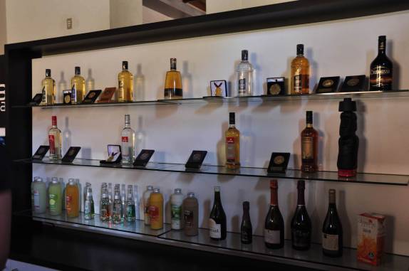 Venda de Pisco na destilaria Capel, no Valle del Elqui, no Chile